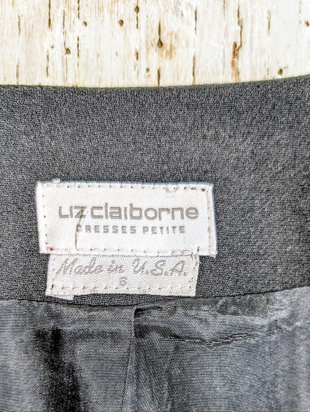 Liz Claiborne Vintage Bolero Jacket Black Cropped Made USA EUC - Picture 2 of 7